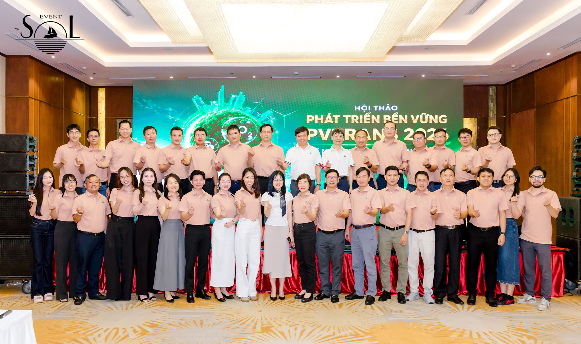 SOL Event cho thuê âm thanh, setup sân khấu hội nghị PVTrans PetroVietnam