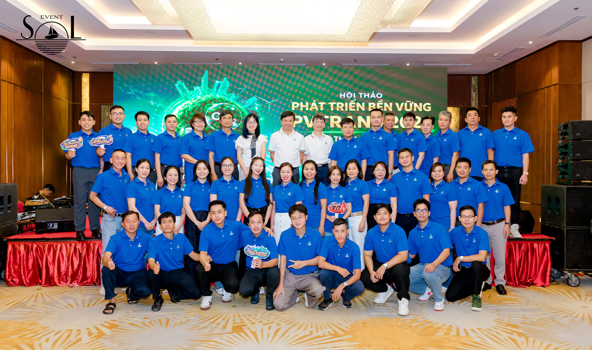 SOL Event cho thuê âm thanh, setup sân khấu hội nghị PVTrans PetroVietnam